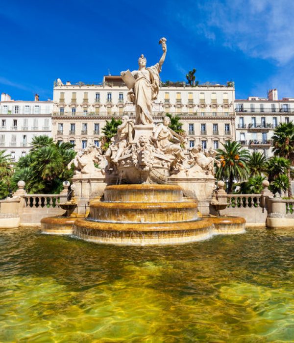Freedom Square or Place de la Liberte in the centre of Toulon city in France